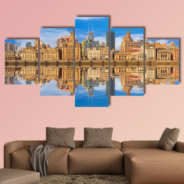 Shanghai Bund multi panel canvas wall art