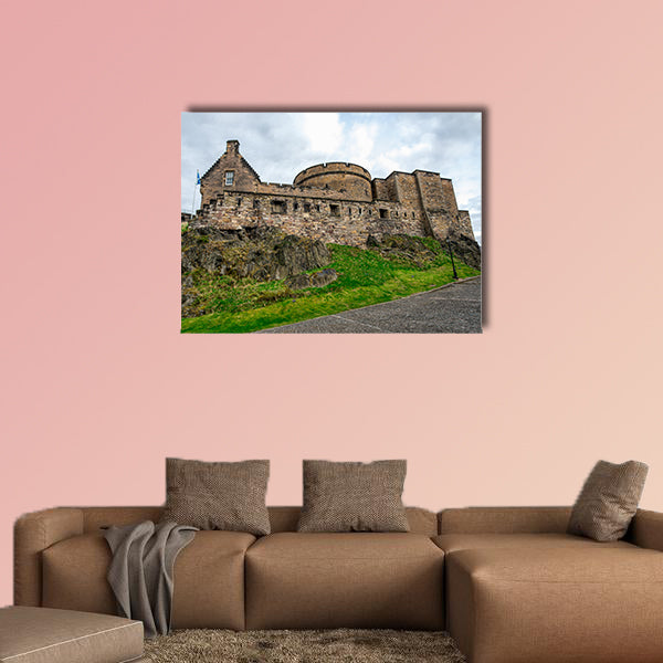 An inner view of Edinburgh Castle multi panel canvas wall art