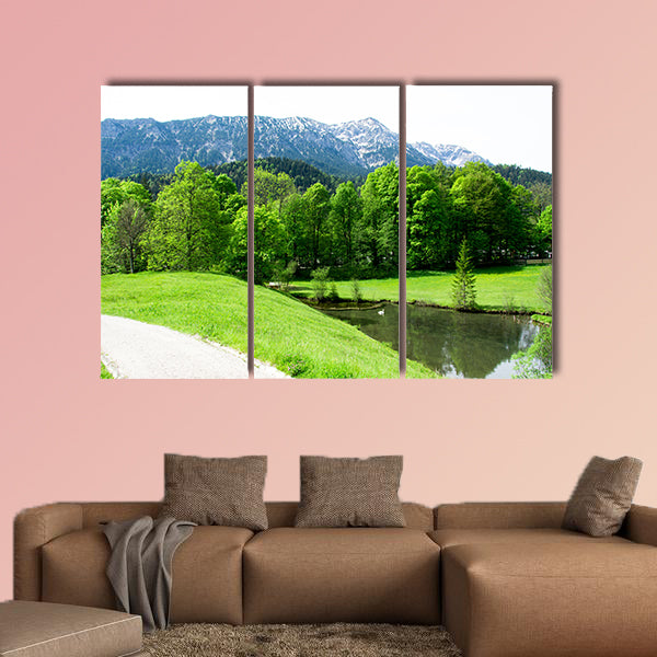 Bavaria, Palace garden of Linderhof Castle in Germany canvas wall art