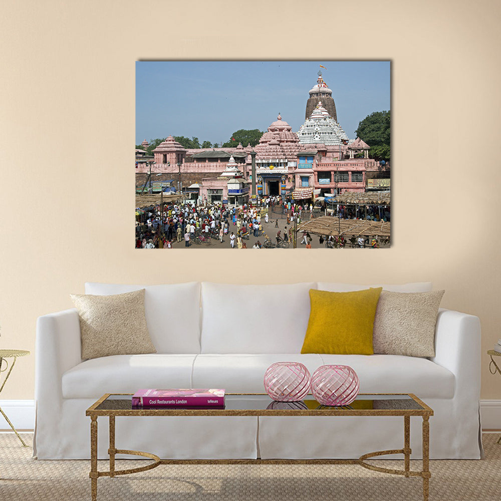 Jagannath Hindu Temple. Puri, Orissa, India. multi panel canvas wall art