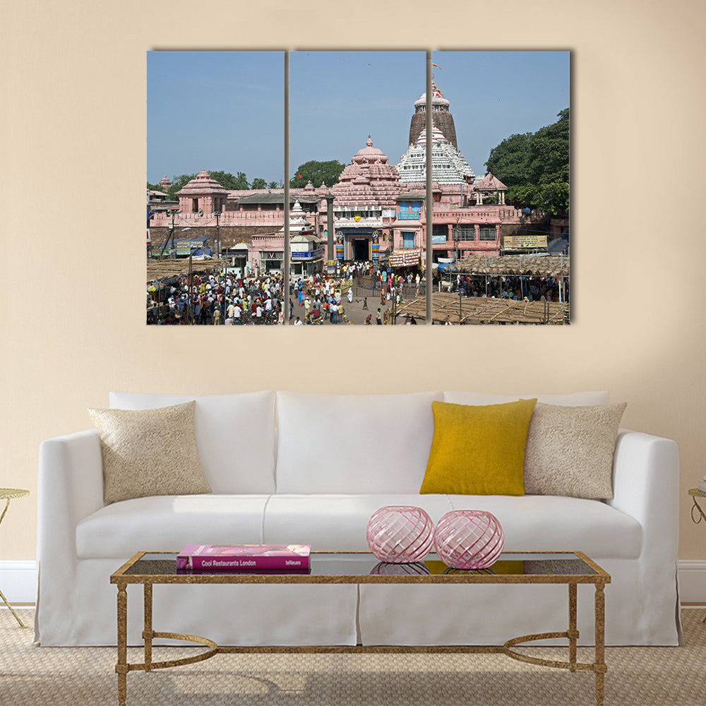 Jagannath Hindu Temple. Puri, Orissa, India. multi panel canvas wall art