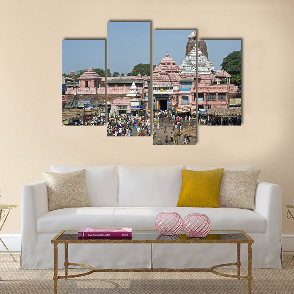 Jagannath Hindu Temple. Puri, Orissa, India. multi panel canvas wall art