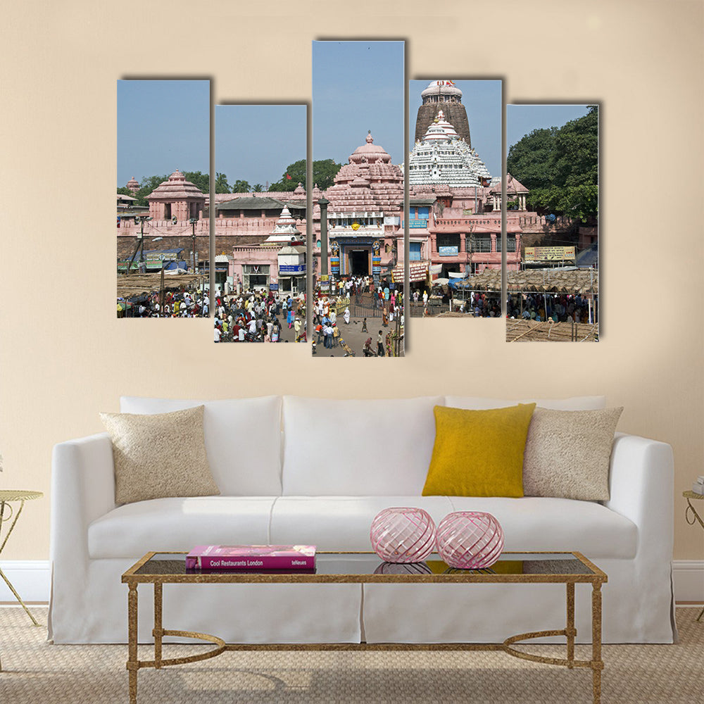 Jagannath Hindu Temple. Puri, Orissa, India. multi panel canvas wall art