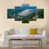 Bay of Kotor with birds-eye view. The town of Kotor, Muo, Prcanj, Tivat. View of the mountains, sea, clouds Multi panel canvas wall art