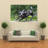 KHABAROVSK, RUSSIA, Zodiac sign Taurus in the Park at the Amur Boulevard, Multi Panel Canvas Wall Art