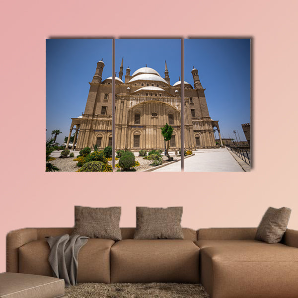 The Great Mosque of Muhammad Ali Pasha in the Citadel of Cairo in Egypt Multi panel canvas wall art