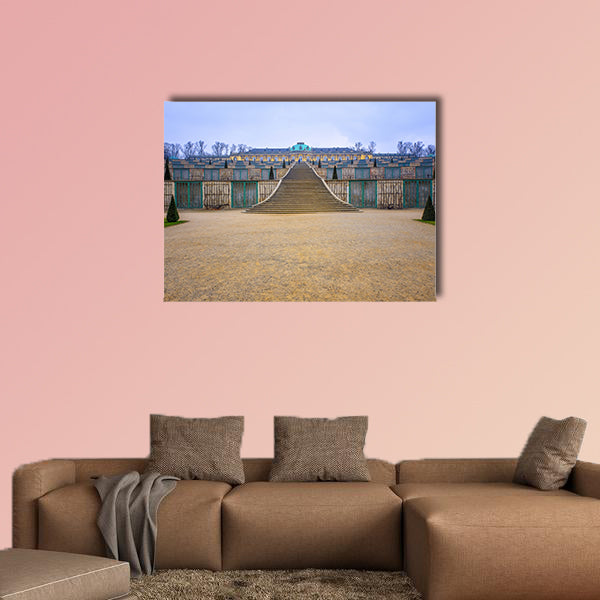 Front of Sans Souci palace in Potsdam, Berlin, Germany, Europe wall art