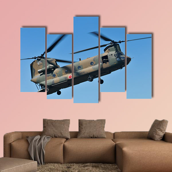 Helicopter multi panel canvas wall