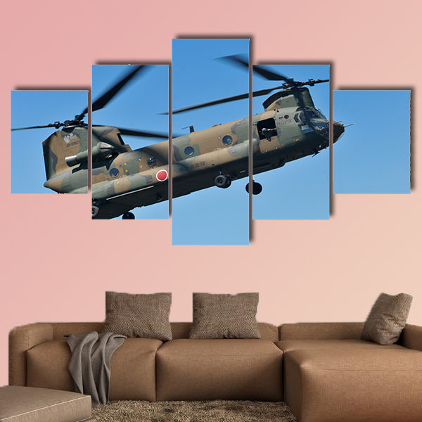 Helicopter multi panel canvas wall