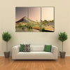 The Breathtaking Beauty And The Sunrise On The Sahara Desert in Libya, Multi Panel Canvas Wall Art