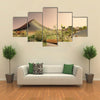 The Breathtaking Beauty And The Sunrise On The Sahara Desert in Libya, Multi Panel Canvas Wall Art