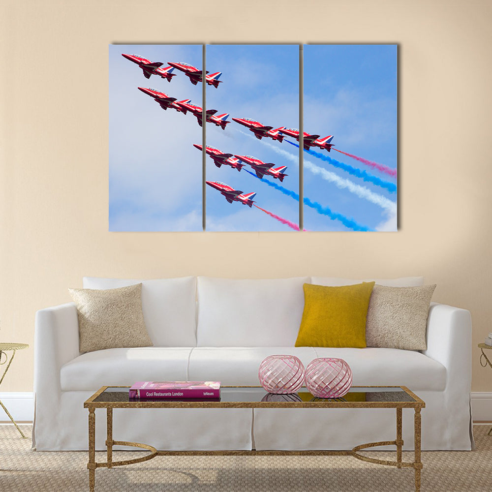 RAF air show demonstration multi panel canvas wall art