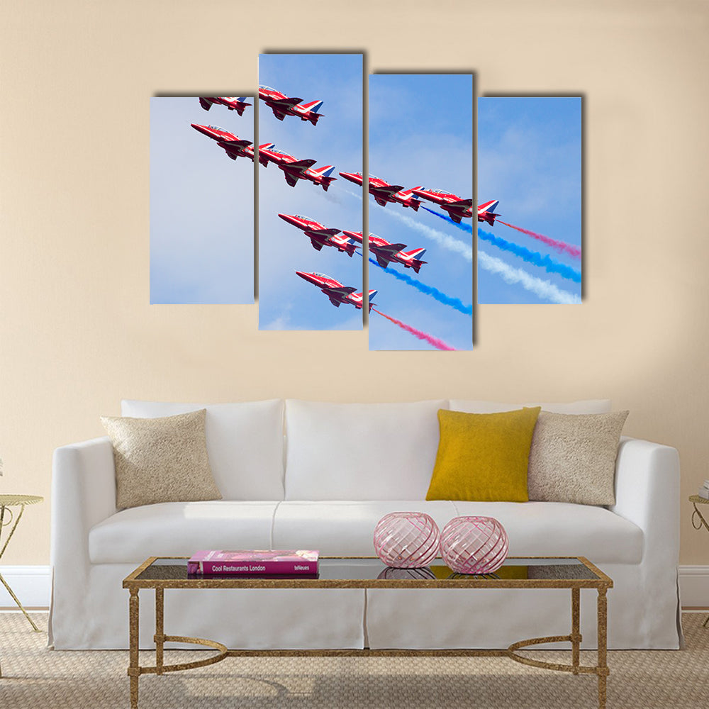 RAF air show demonstration multi panel canvas wall art