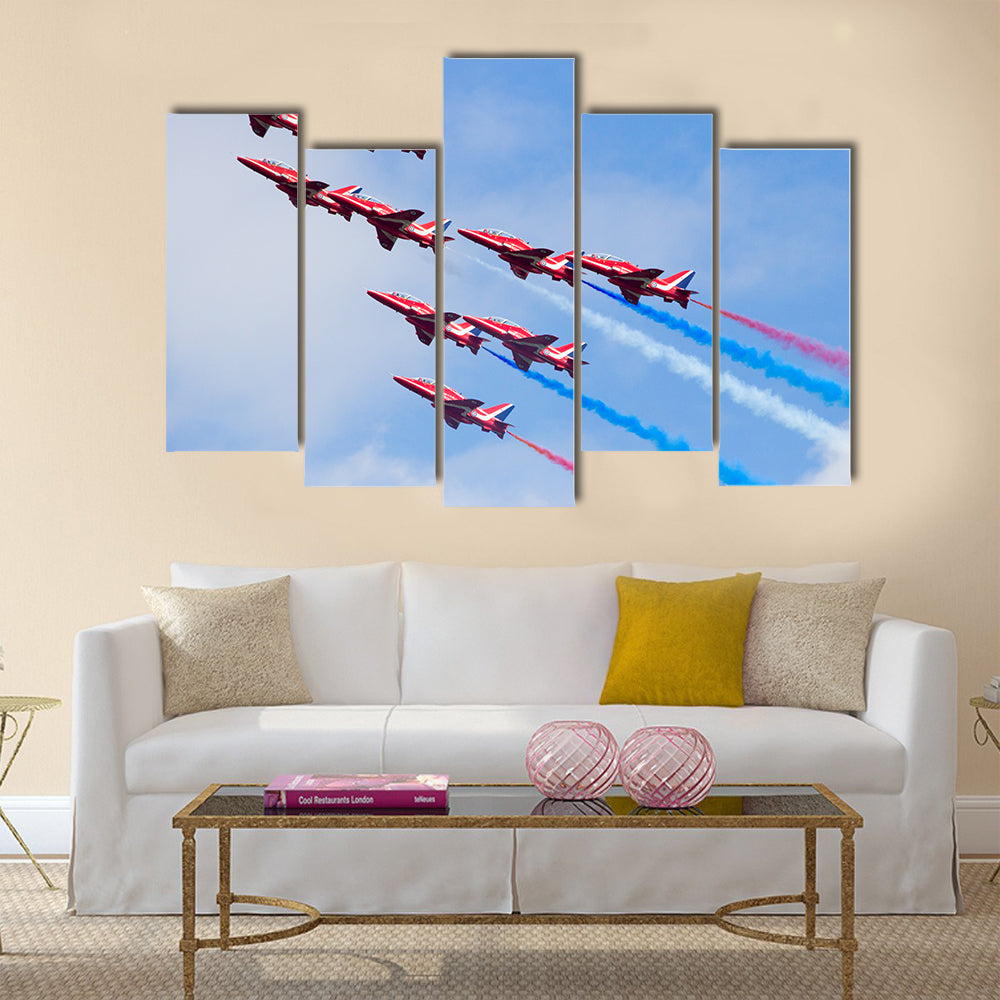 RAF air show demonstration multi panel canvas wall art