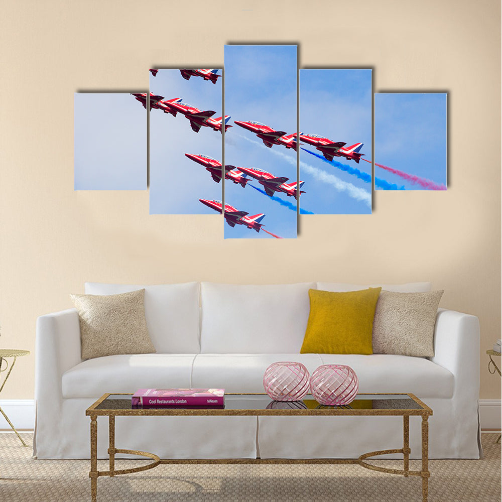 RAF air show demonstration multi panel canvas wall art
