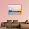 Gwangan Bridge with beautiful sky in Busan City multi panel canvas wall art