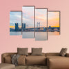 Gwangan Bridge with beautiful sky in Busan City multi panel canvas wall art