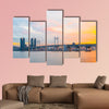 Gwangan Bridge with beautiful sky in Busan City multi panel canvas wall art