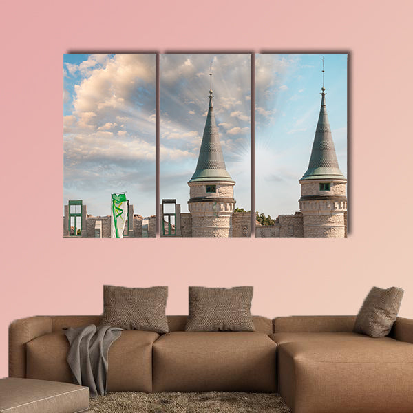 Walls of Quebec City, Canada multi panel canvas wall art