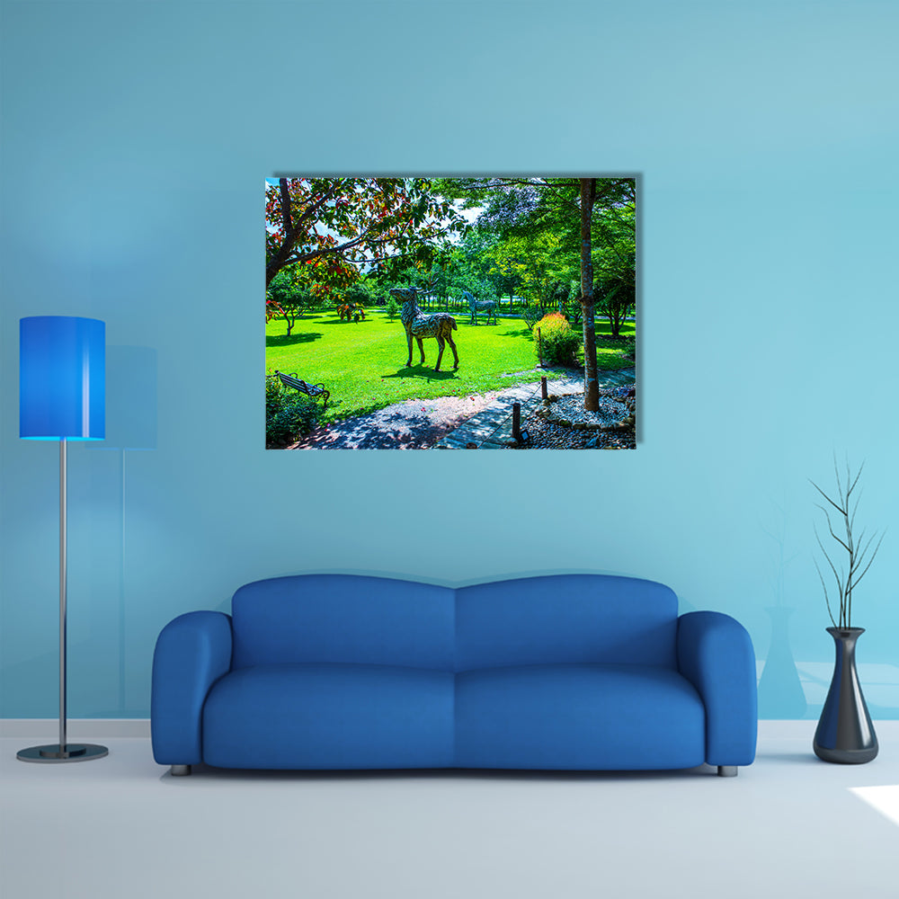 A Park in Cherntawan International Meditation Center Thailand multi panel canvas wall art