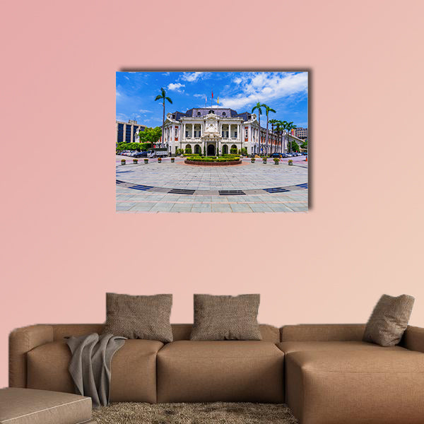 TAICHUNG, TAIWAN, the old City Hall building in Taichung multi panel canvas wall art