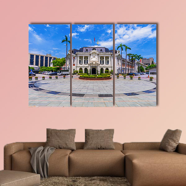 TAICHUNG, TAIWAN, the old City Hall building in Taichung multi panel canvas wall art