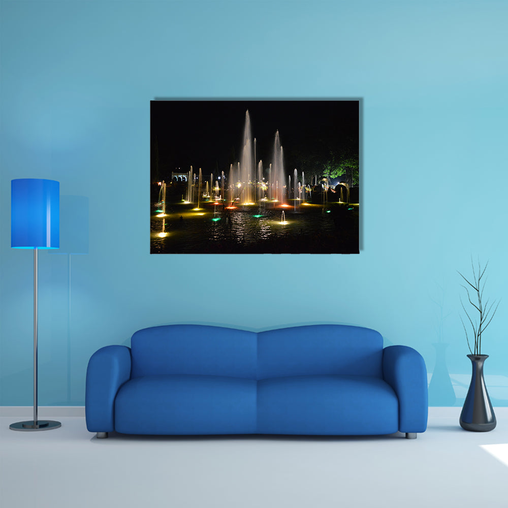 Brindavan Gardens, Mysore Multi panel canvas wall art