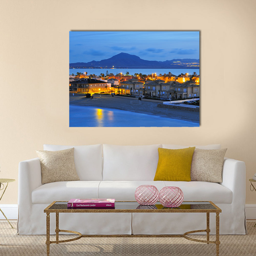 View Of the La Manga Del Mar Menor, Spain Multi Panel Canvas Wall Art Print Set