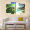 Great view on Sahara desert at sundown 3d rendering Multi Panel Canvas Wall Art