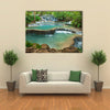 The Beauty Of The Kuang Si Waterfall, Luang Prabang, Laos Multi Panel Canvas Wall Art