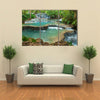 The Beauty Of The Kuang Si Waterfall, Luang Prabang, Laos Multi Panel Canvas Wall Art