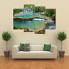 The Beauty Of The Kuang Si Waterfall, Luang Prabang, Laos Multi Panel Canvas Wall Art