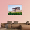 Morning time view of Ali Qapu Palace in Iran multi panel canvas wall art