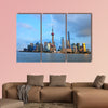 Shanghai world financial center skyscrapers multi panel canvas wall art