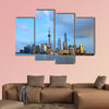 Shanghai world financial center skyscrapers multi panel canvas wall art