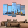 Shanghai world financial center skyscrapers multi panel canvas wall art