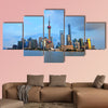 Shanghai world financial center skyscrapers multi panel canvas wall art