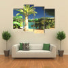 Lavish Spectacular Plants On Wasteland Later In The Day In The Libya, Multi Panel Canvas Wall Art