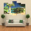 Lavish Spectacular Plants On Wasteland Later In The Day In The Libya, Multi Panel Canvas Wall Art