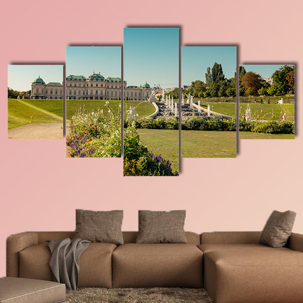Cascades Fountain at Belvedere Garden in Vienna, Austria wall art
