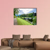 The Caledonian Canal and boats at Fort Augustus and Loch wall art