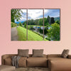 The Caledonian Canal and boats at Fort Augustus and Loch wall art