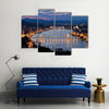 Budapest City View of Castle Hill and Castle Multi Panel Canvas Wall Art