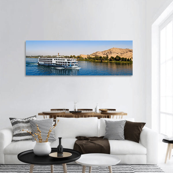 A cruise on the Nile is one of any trip to Egypt Panoramic canvas wall art