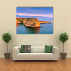 The Pigeons Rock, A Sunset Beauty In Beirut, Lebanon, Multi Panel Canvas Wall Art