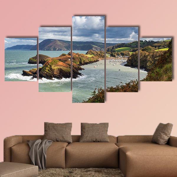 Coastal Scenery at Water Mouth Bay, near Ilfracombe canvas wall art
