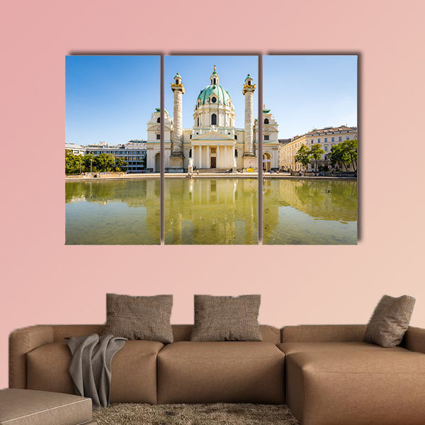 The church in Vienna multi panel canvas wall art