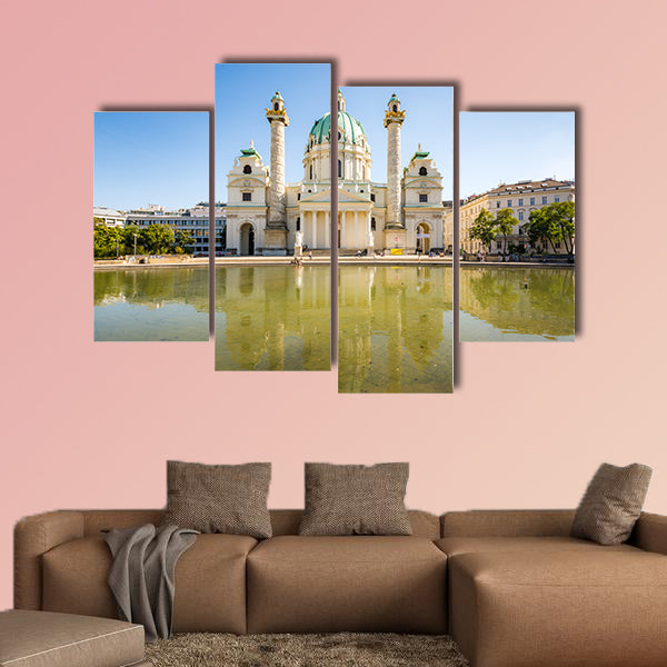 The church in Vienna multi panel canvas wall art