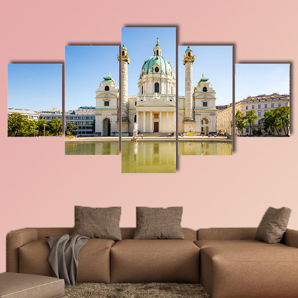 The church in Vienna multi panel canvas wall art