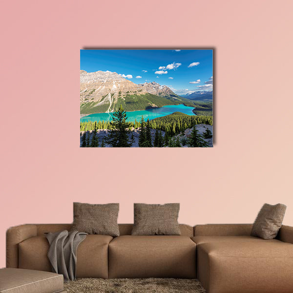 Peyto Lake in Banff National Park, Canadian Rockies Multi panel canvas wall art